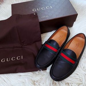 Gucci Web Moccasin